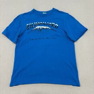 Vintage Kilimanjaro Mountain Tanzania t-shirt Teal Youth XL Adult S Y2K 90's 80s